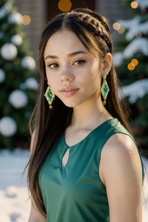 jenna orterga, jenna_ortega wearing sleeveless dress, skinny, long hair, charly_jordan:0.6,
light green sleeveless dress,
head shot, close up, upper body, snowy background, mid-twenty, age:21, 21 year old, portrait,
<lora:Jenna_Ortega_V2:0.7>, <lora:Charly_Jordan:0.7>