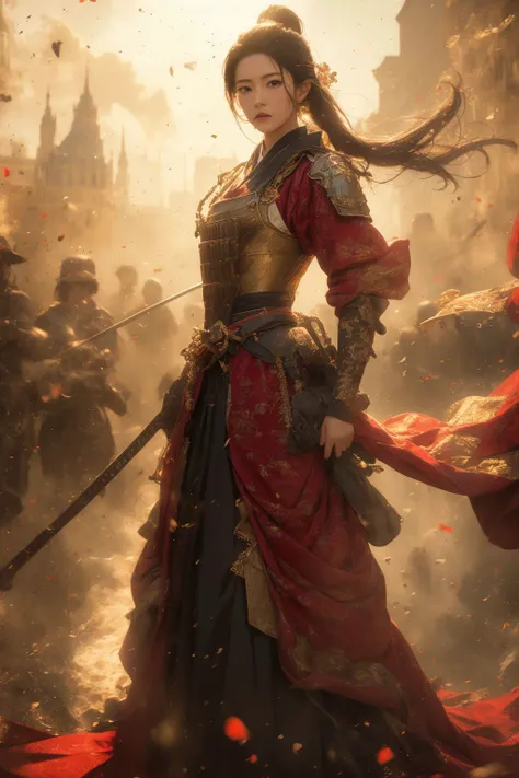 1girl,full body,(best quality, masterpiece:1.4),(realism:1.2),(realisitc:1.2),(absurdres:1.2),(photorealistic:1.3),Realistic Skin,Solo,an extremely delicate and beautiful,CG,unity,8k wallpaper,Amazing,official art,extremely detailed,incredibly,huge filesize,ultra-detailed,looking at viewer,<lora:Samurai:0.7>,<lora:niji_wushi:0.6>,, (masterpiece, best quality, high quality, highres, ultra-detailed),
