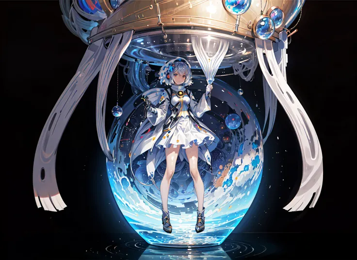(masterpiece, best quality, ultra detailed sharp focus realistic illustration:1.2), a giant glass sphere containing a small ecosystem, surrounded by measurement devices is installed in (large-scale factory:1.1), a girl researcher stands next to the sphere,
True circle,
<lora:flat2:-0.7>