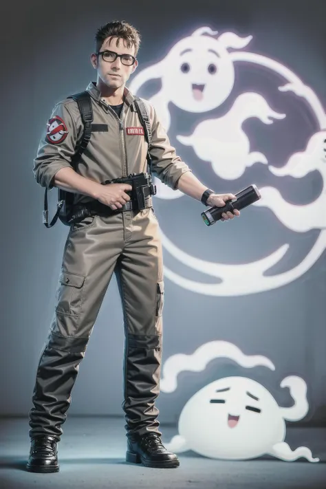 ghostbuster uniform, <lora:Ghostbuster Uniform V4:0.6>