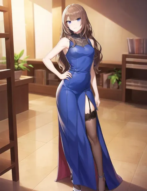 beautiful, woman,adult face,25yo,Ponytail, formal dress, pantyhose