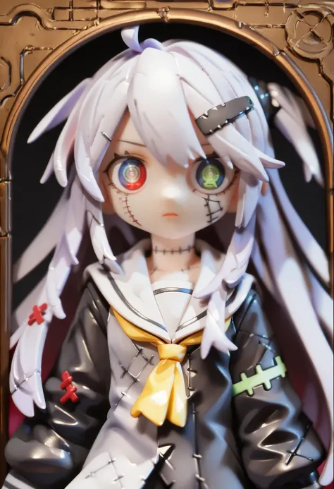 score_9,score_8_up,score_7_up,1girl,Collapse and despair expression, front, upper body, light purple hair,( red eyes),( Light yellow school uniform:1.2), patchwork picture, missing stitches picture, incorrect display, collapse,Narrowing pupils,( terrifying expressions), ,Long hair, <lora:lvziXL-000010:0.8>