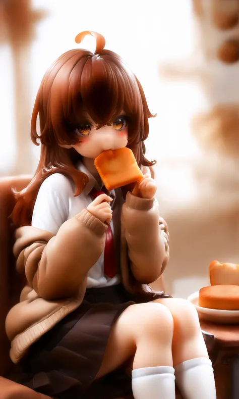 score_9,score_8_up,score_7_up,score_6_up,score_5_up,score_4_up,
,jade,
1girl,food,solo,bread,socks,white socks,sitting,skirt,necktie,long hair,ahoge,looking at viewer,cardigan,blush,black skirt,brown hair,shirt,bread slice,eating,red necktie,toast,food in mouth,indian style,white shirt,brown cardigan,school uniform,holding,long sleeves,pleated skirt,hair between eyes,brown eyes,notice lines,holding food,sleeves past wrists,yellow eyes,mouth hold,crossed bangs,collared shirt,<lora:Jade-PONY-PAseer:1.2>