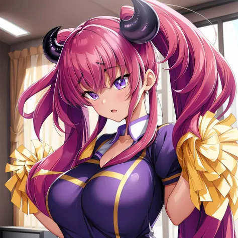 great anatomy, (viewed from side, in profile), 1girl:(against_wall cute kawaii _face athletic_teen bent_over ass bangs bare_shoulders belt full-face_blush choker curvy dark_red_dress covered_erect_nipples purple_eyes fingerless_gloves sleeveless jewelry large_breasts sideboob long_hair wavy_hair purple_eyes purple_hair solo_focus bicep_strap thigh_strap taut_clothes taut_dress tasogare_mimi), hands pressed against wall