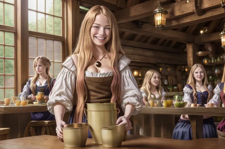 realistic analog photo, award winning photo,
wideshot,
1girl, kitagawa marin, squinting eyes, giddy smile,
wench <lora:Wench:0.75> wench, dress, necklace, posing
<lora:Marin:0.8> long_hair, blonde_hair, bangs, red_eyes, medium_breasts, parted_lips, gradient_hair, multicolored_hair, pink_hair,
populated tavern, crowded tavern
high-quality, crisp, sharp, professional-grade, high-resolution, fine detail, accurate colors, low noise, fast shutter speed, wide dynamic range, precise focus,
RAW, highres, 8k, uhd, High Dynamic Range, tonemapping, crisp details,