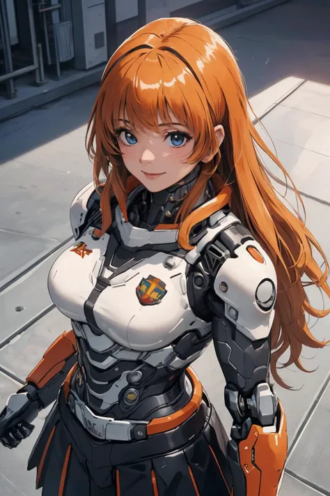 nsfw, anime screencap, 16K, perfect ??????? proportion body, perfect hands, action, A dynamic composition with a sense of speed and movement, (open cockpit, Ride a large, heavily armored military bipedal robot:1.6), a wife, 40age, perfect beautiful delicate sexy face, perfect beautiful delicate slanted eyes, red hair, swept bangs pixie cut, medium breasts, Camouflage colored heavy armor robotic steam engine full armor powered suit, Many robot soldiers having a gunfight in the background, Flying bullets, Desert Battlefield, war, Post-apocalyptic,