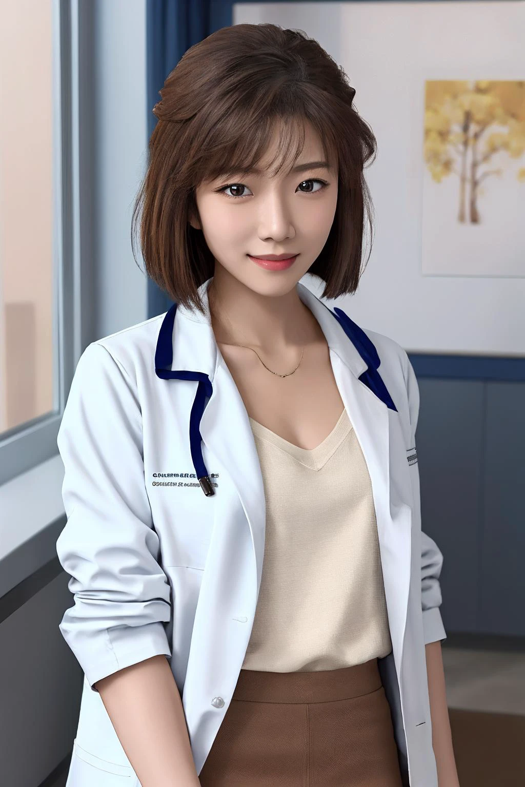Miyano Shiho,solo,cuffs,handcuffs,labcoat,blonde hair,wariza,short hair,brown hair,skirt,pencil skirt,dark,(upper body:1.2),(detailed face:1.2),detailed skin,looking at viewer,(female child:1.2),confident smile
<lora:Miyano Shiho_20230724204518:0.7>,<lora:epiCRealismHelper:0.6>,, masterpiece,8k,incredibly_absurdres,best quality,depth field,photorealistic,ultra highres,real picture,(realistic:1.2),masterpiece,intricate details,ultra-detailed,