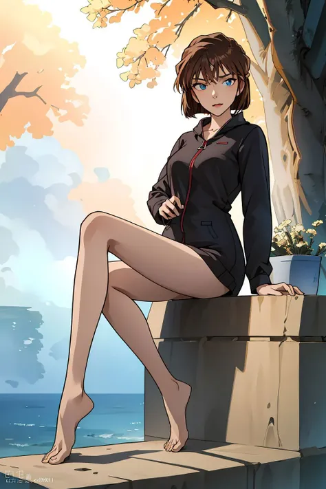 <lora:Miyano Shiho:1>, 1girl, brown hair,short hair,blue eyes,full body, (masterpiece, best quality, high quality, highres, ultra-detailed)