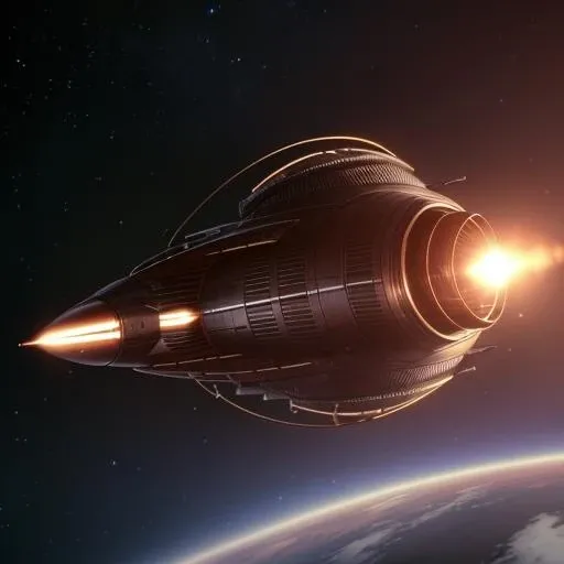a spaceship in orbit, highly detailed, sharp focus, masterpiece, Dune <lora:Dune_v11:0.6>