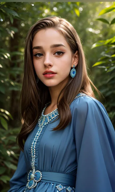 (RAW photo:1.1), (photorealistic:1.4), (best quality:1.4), Tower13_Scoobie, (Eyeliner, Eyeshadow, make-up, lipstick:1.15), beautifully detailed, professional photography, (ultra detailed), (beautiful detailed eyes:1.3), detailed face, delicate face, smooth face, (detailed facial features), absurdres, 8k, (extremely delicate and beautiful), (highly detailed skin), detailed nose, detailed mouth, physically-based rendering, high resolution, uhd, dslr, high quality, depth of field, (sharpness:1.2), film grain, Fujifilm XT3, (intricately detailed blue renaissance gown:1.4), (standing:1.2) in the woods,
