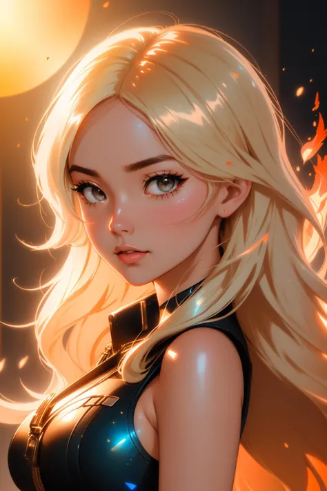 tv_Anya_MXAI, colorful Concept art, award winning, High exposure of a ("The Agent of Flame":1.3) , it is very Conversational and Cool, dense street and forest, Sunny, deep focus, sci-fi art, [ (fantasy art designed by Martin Whatson:1.3) , (Q Hayashida:1.1) :11], Ultra Detailed, Guilty, Pixel Art, Lens Flare, macro lens, Cathode tube, Dufaycolor Photograph, dripping Peach, extremely hyper aesthetic, absurdres, anime key visual