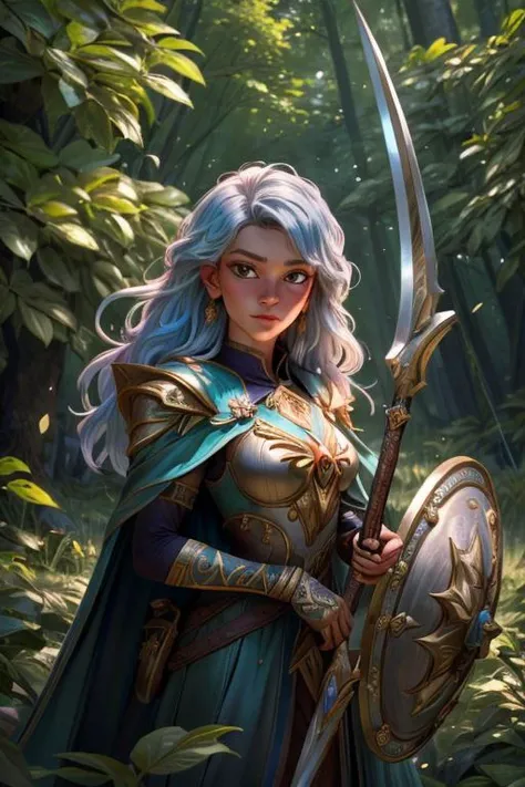 a profestional picutre of 1man, blademancer, sword, cape, <lora:Concept - Blademancer:0.7>, powerful wizard with flying swords and spears around , Forest Guardian's Vigil: Description: Hidden within the foliage, the forest guardian stands with their body melding seamlessly into the surroundings. They hold a bow at the ready, eyes keenly surveying the area for any signs of danger. Their bond with nature makes them an almost imperceptible part of the forest itself. , camera angle pov and very wide shot, photorealism,unreal 5 daz,perfectly drawed hands,perfectly drawed face,perfect body,extremely detailed artgerm greg rutkowski greg,((ultrasharp)),((masterpiece)),((best quality)),((ultradetailed)),((intricated details)),ultradetailed character,detailed face,intricated face details,<lyco:GoodHands-beta2:1>,extremaly detailed background,perfectly detailed face,character focus,intricated details of face,fFaceDetail <lora:add_detail:0.7> ultra realistic,32k,RAW photo,(high detailed skin:1.2),8k uhd,dslr,soft lighting,high quality,film grain, beautiful and aesthetic,extremely detailed