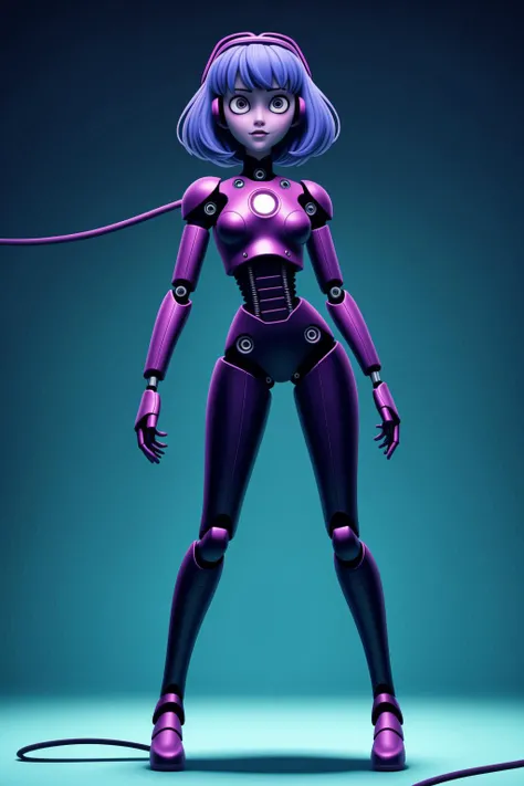 cyber school girl, anime by junji ito, vibrant color, robot anime girl, exposed wiring and gears, intricate detailed