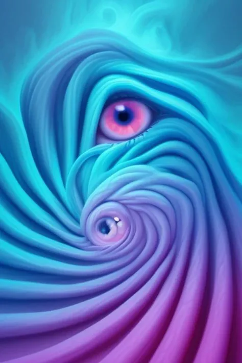 eye in the middle of a cloud of volcano smoke, Volcano erupting with eye on top, tons de azul, arte digital inspirada em Cyril Rolando, surrealismo, Portrait of a giant eye in the smoke of a volcano, mystic eye, nuvem de fumo com um olho, surrealismo<lora:lcm-lora-sdv1-5:1>