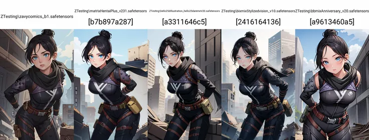 (masterpiece, best quality), intricate details,
1girl, <lora:wraith_(apex_legends):0.8> wraith (apex legends), single hair bun, hair bun, bodysuit, scarf, black bodysuit, holding, breasts, black hair, black scarf, large breasts, blue eyes, belt, brown belt, bangs, parted bangs, hair behind ear, gloves, nose piercing, black gloves, thigh strap,
ruined skyscraper, debris, post-apocalypse, arms behind back, leaning forward,