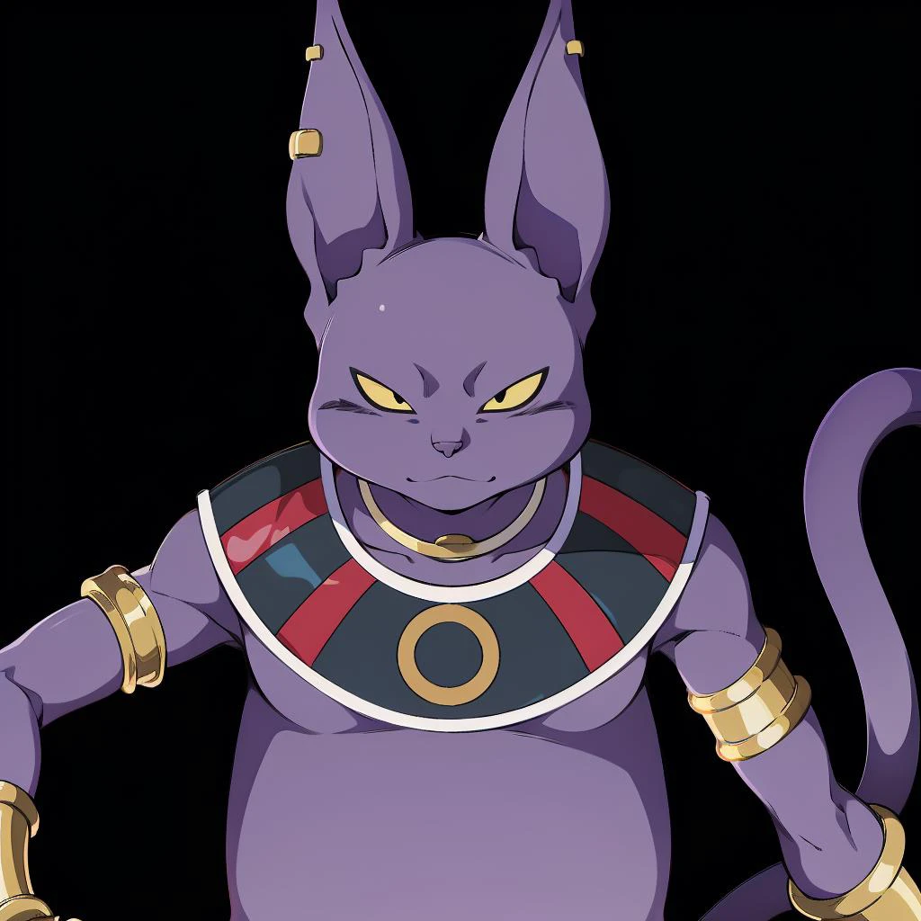 Best_QualityPos, RAW photo, intricate details, best quality, 8k uhd, soft lighting, 1boy, solo, black eyes, colored sclera, yellow sclera, animal ears, cat tail, colored skin, purple skin, collarbone, earrings, bracelet, jewelry, armlet, armband, choker, egyptian clothes <lora:Champa:0.7> <lora:LowRA:0.6>