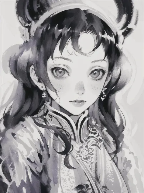 best quality, masterpiece,
1girl,solo, ink paint, ink wash, white background, simple background, hanfu, taichi, red monochrome,
<lora:InkC:0.8>