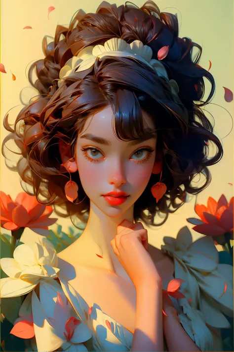 1 female, beautiful,
garden, petals,
(best quality, masterpiece, by Bert Stern)