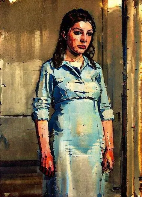 1girl, <lora:Euan Uglow-V2:1>