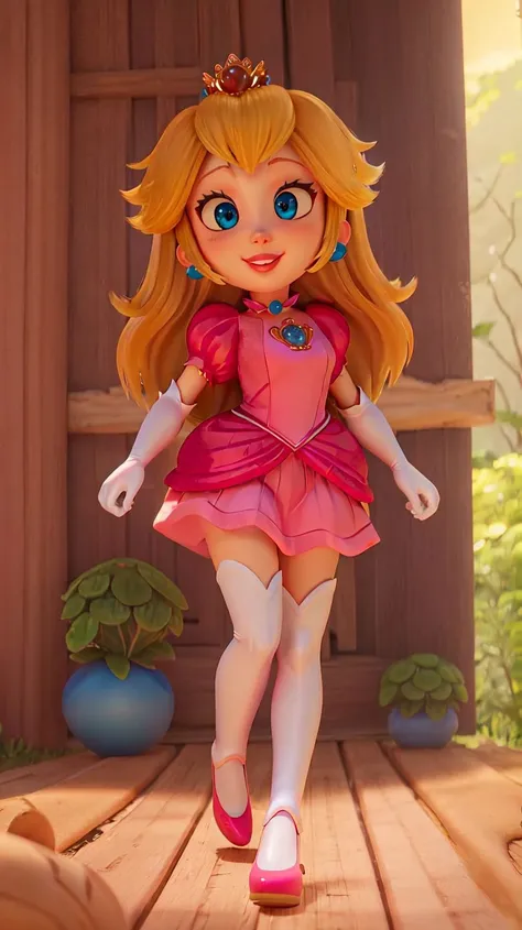 young princess peach,panties,boots