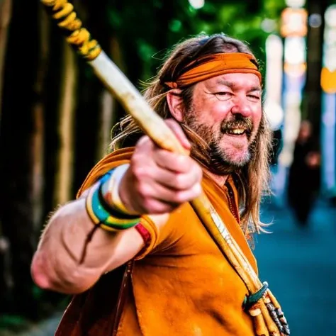 photo of groo_the_wanderer, realistic, Fujifilm XT3, full body picture <lora:groo_the_wanderer:0.8>