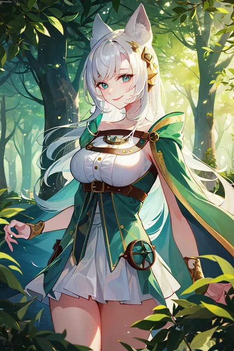 ((masterpiece,best quality)), absurdres,
<lora:Solise_AFK:0.7>, Solise_AFK,
solo, smiling, looking at viewer, cowboy shot,
forest in background, cinematic composition, dynamic pose,