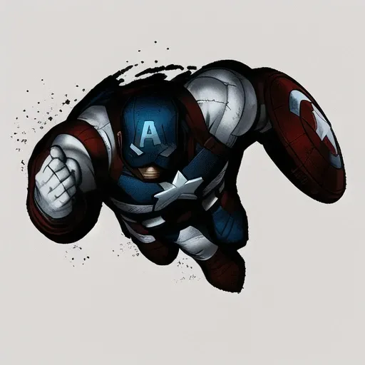 dndtoken, captain america, ((white background)) <lora:dndtoken_v101:0.85>