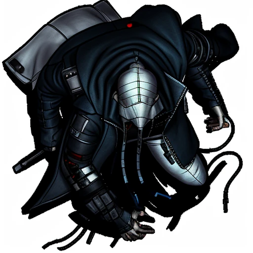 dndtoken, cyberpunk hacker, (white background:1.2), <lora:ST topDownTokens_v1:1>