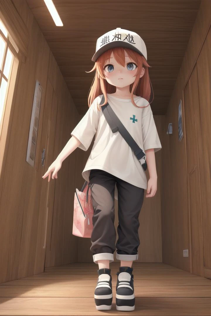 <lora:platelet:0.7> platelet \(hataraku saibou\), pants
The soft lighting and detailed surroundings create an immersive environment where imagination runs wild
