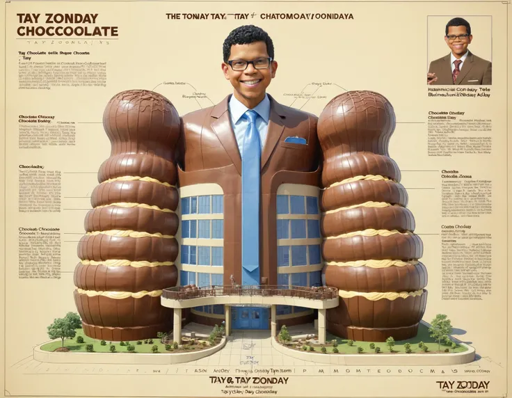 anatomical blueprint of (an enormous Tay Zonday shaped novarc building) that sells chocolate <lora:Novelty_Architecture:0.95> <lora:Anatomical_Illustration_Style_SDXL:0.55>