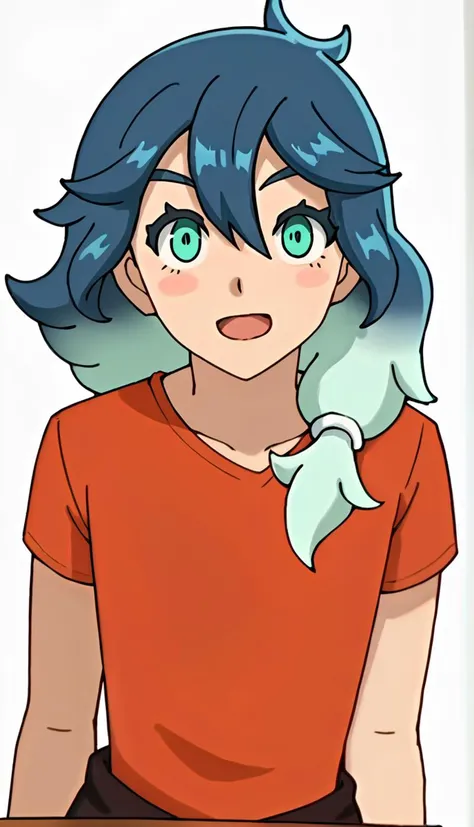 score_9, score_8_up, score_7_up, score_6_up, score_5_up, score_4_up, BREAK source_anime, simple background, 1boy, emerico lorca, gradient hair, blue hair, hair between eyes, green eyes, looking at viewer, open mouth, sitting, ((v)), <lora:Emerico_Lorca:0.7>, <lora:GemuHentaiPony:0.8>, <lora:Lunas-Kairunoburogu-SDXL-A1:0.6>