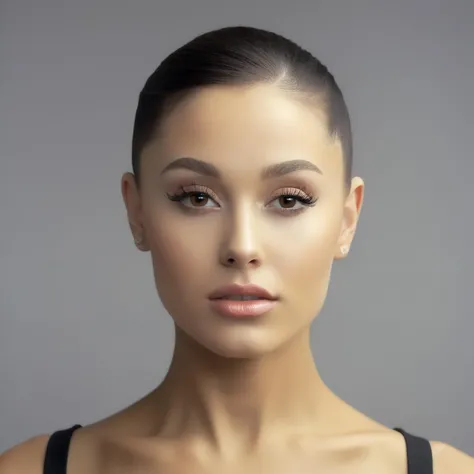 an exquisite portrait photograph, 85mm medium format photo of (ohwx woman) <lora:ArianaGrande-000007:1> with a classic haircut