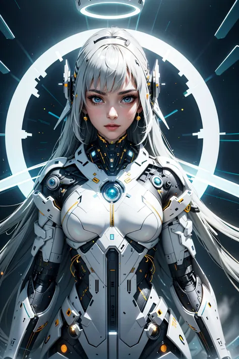 dark epic background, gorgeous lifelike, dynamic pose of a semi-cyborg girl, wind, glass, fog, 
(Cyber), <lora:CyberWorld_v1.1:0.4>,  <lora:BlessedTech-20:0.8> blessedtech, blessed, aura in futuristic fashion. Metallic, geometric, avant-garde, high-tech