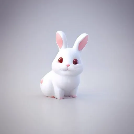 masterpiece,best quality,rabbit,cute,3dzujian,3d rendering,,clean background,white background,blank background, <lora:3dzujianV3-000010:1>