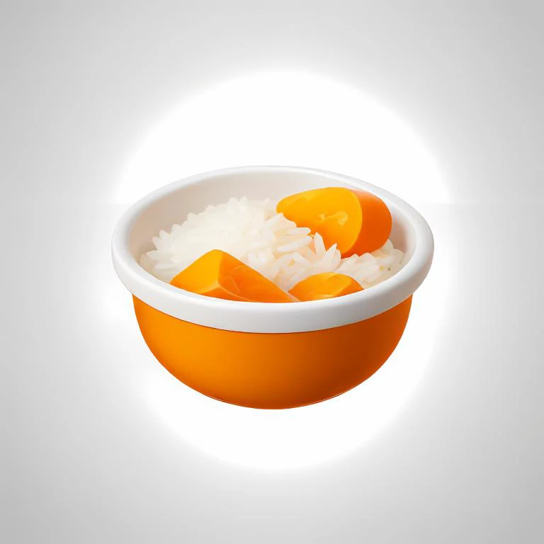 masterpiece,best quality,rice bowl,  orange roe,water,cute,3dzujian,3d rendering,clean background,white background,blank background, <lora:3dzujianV3-000010:0.8>