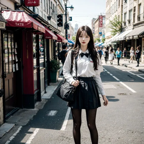 masterpiece, best quality, standing,
((1girl)),(solo),long hair,
streets,outdoors, city,
uniform,
(tutuhd),pantyhose,
<lora:tutuhd:0.65>