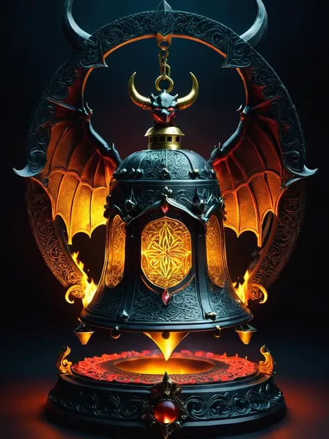 demon-summoning bell intricate details, <lora:SDXLFaeTastic2400:0.8>