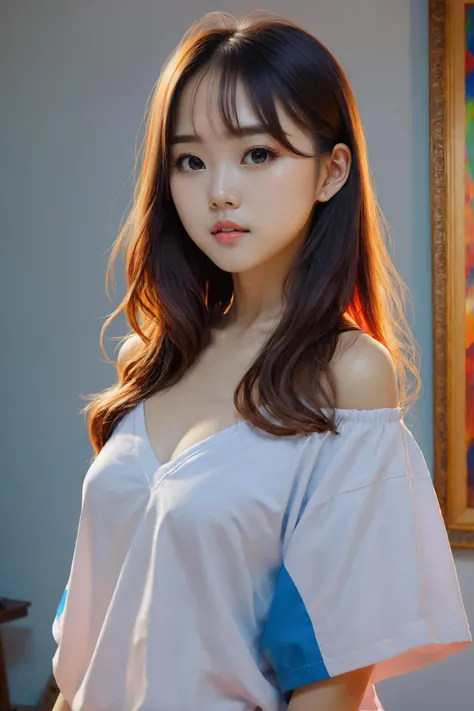 oil painting, vivid colors, beautiful light,
masterpiece, best quality, 1girl, <lora:kwFemale_Beta40-SDXL_v1:1>, asian,waifu