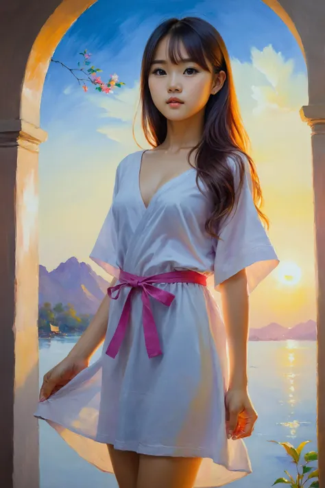 oil painting, vivid colors, beautiful light,
masterpiece, best quality, 1girl, <lora:kwFemale_Beta40-SDXL_v1:1>, asian