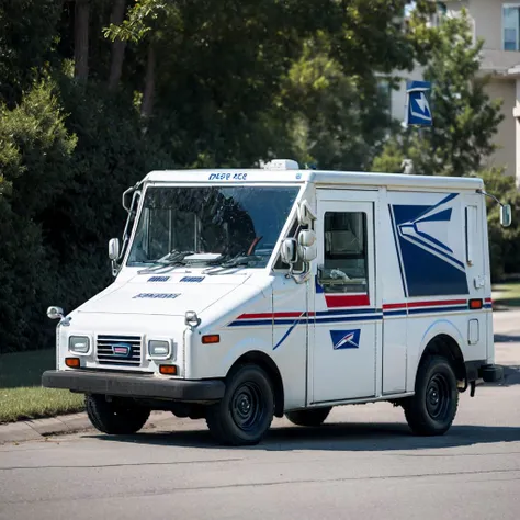 (best quality, masterpiece),  <lora:usps:0.8> usps,  ground vehicle, motor vehicle, no human,