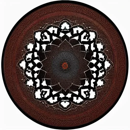 simple design elements, (soft even lighting, smooth gradient lighting)_, black background, high quality, masterpiece, refined <lora:Uyghur_Script:1>old Uyghur word art, old and rusty, (deep carved round medallion)