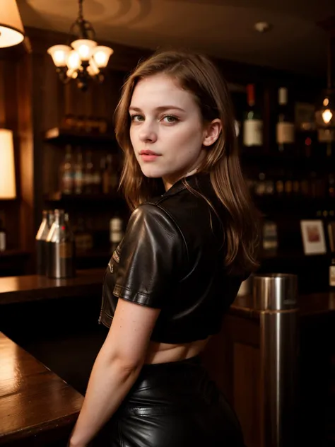 RAW photograph, tv_Amanda_Larsen_MXAI
BREAK
, hard expression, wearing biker boots, wearing detailed leather pants, wearing a band t-shirt, wearing a leather jacket, standing at the bar in a biker bar, shot from the side,
BREAK, 8k uhd, dslr, soft lighting, high quality, film grain, Fujifilm XT3, (((Ultra-HD-details, Ultra-HD-detailed, Ultra-HD-realistic, Ultra-HD-photo-same-realistic-quality-details)))