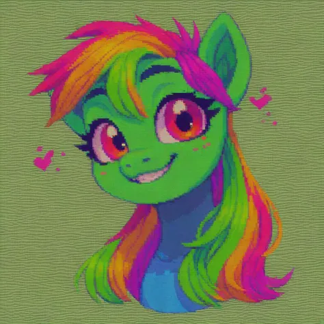 score_9, score_8_up, score_7_up, score_6_up, cute pony portrait, simple background, full body
scanlines, glitch, pixel art,retro_artstyle, 
