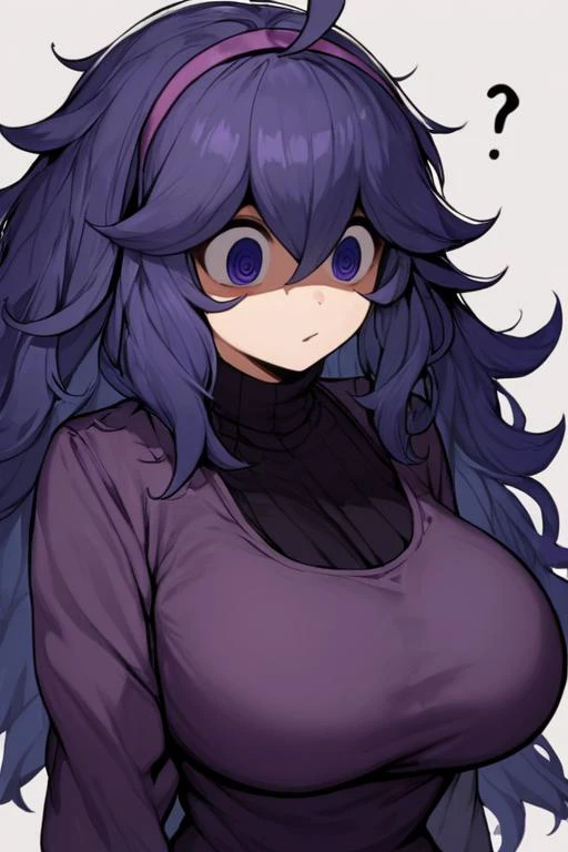 score_9, score_8_up, score_7_up, score_6_up, source_anime, <lora:Hex_Maniac:1>
hex maniac, 1girl,
purple eyes, blue eyes, purple hair, purple hairband, @ @, bangs, long hair, messy hair, ahoge, hair between eyes, ribbed sweater, dress, long sleeves, purple dress,
(curvy:2.4)
