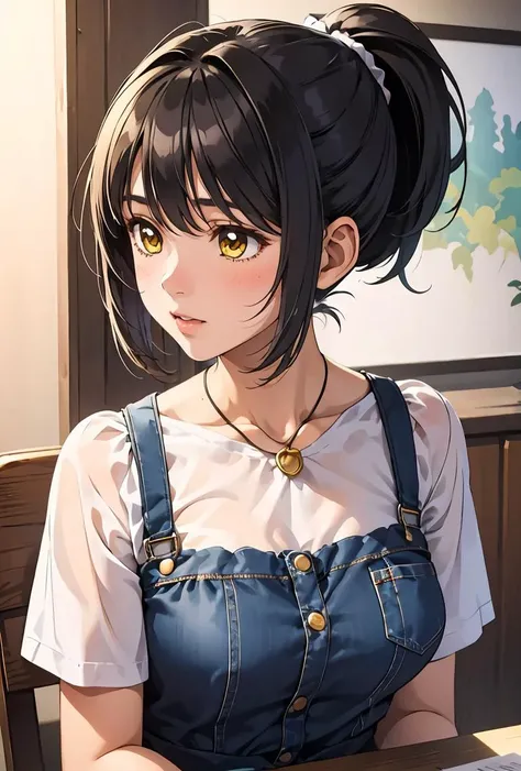(masterpiece, best quality), 1girl,    <lora:kako_takafuji_v1:0.8> kako takafuji, short hair, ponytail