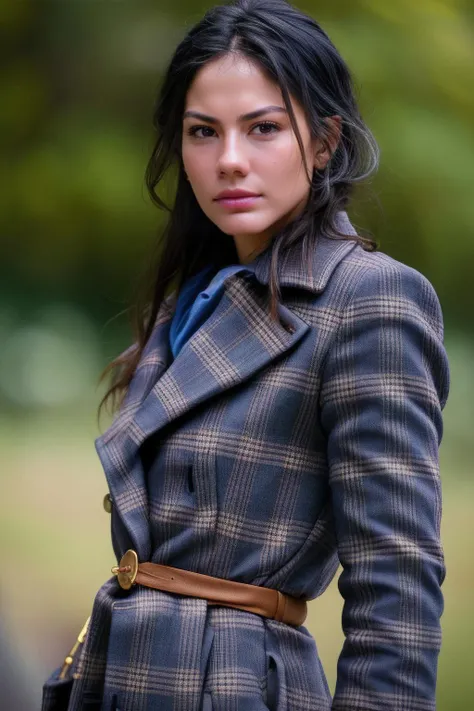 a photo of (((medidum body))) 30yo woman DemetOzdemir01, brown eyes, 1girl, solo, waist, hip, detailed skin, dress, ((Vivienne Westwood-inspired winter outfit, plaid peacoat, distressed skinny jeans)), Photorealistic, Hyperrealistic, Hyperdetailed, analog style, soft lighting, subsurface scattering, realistic, heavy shadow, masterpiece, best quality, ultra realistic, 8k, golden ratio, Intricate, High Detail, film photography, soft focus, RAW candid cinema, 16mm, color graded portra 400 film, remarkable color, ultra realistic, textured skin, remarkable detailed pupils, realistic dull skin noise, visible skin detail, skin fuzz, dry skin, shot with cinematic camera , detailed skin texture, (blush:0.5), (goosebumps:0.5), subsurface scattering, scandal,<lora:DemetOzdemir01-000007:1>, from side, detailed skin texture, (blush:0.5), (goosebumps:0.5), subsurface scattering, Photorealistic, Hyperrealistic, Hyperdetailed, analog style, detailed skin, matte skin, soft lighting, subsurface scattering, realistic, heavy shadow, masterpiece, best quality, ultra realistic, 8k, golden ratio, Intricate, High Detail, film photography, soft focus, RAW candid cinema, 16mm, color graded portra 400 film, remarkable color, ultra realistic, textured skin, remarkable detailed pupils, realistic dull skin noise, visible skin detail, skin fuzz, dry skin, shot with cinematic camera