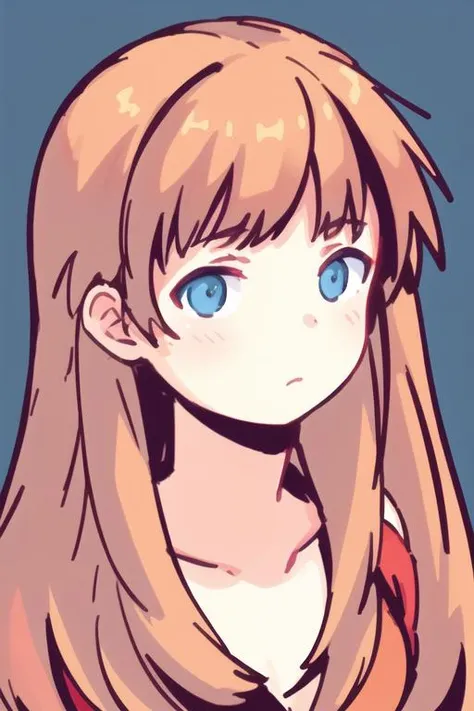 flat color, colorful, portrait of a girl, <high resolution illustration, (masterpiece:1.5), (best quality:1.2), colored background>