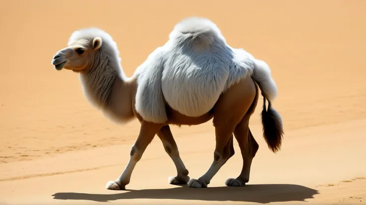 <lora:FluffyStyleXL:1.3> FluffyStyle Silver camel, hairy