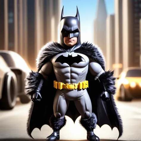 concept art <lora:FluffyStyleXL:1> FluffyStyle, {fuzzy|furry|hairy, batman wearing a fur batsuit, high contrast, sharp focus, masterpiece, best quality, highly detailed, HDR, highest quality, highres, sharp focus, 8k, 16k, skin pores, dynamic lights, realistic shadows, best shading, award winning masterpiece . digital artwork, illustrative, painterly, matte painting, highly detailed