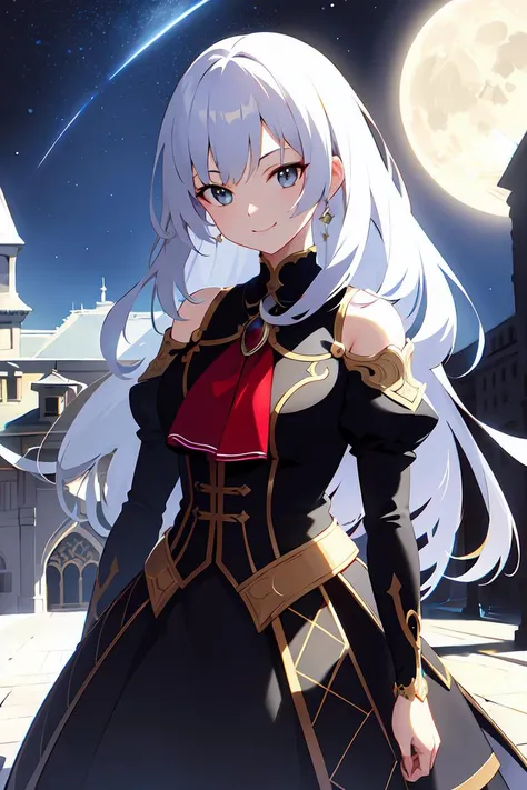 1girl, mature, long silver hair,(intelligence:1.4) (mischievous:1.6), (smile:1.2), walk, castle hall, night, city castle, aurora, moon,(full body:1.2)<lora:add_detail:-0.4>
//
, (()), (Anime:1.4), (Manga:1.2), VFX, Edge Lighting, Moonlight, ((high quality:1.2, masterpiece:1.2)), absurdres, high resolution, (8k resolution), 8k, 8kres, 8k res, high details, detailed and intricate, intricate details, high intricate details, absurd amount of details, landscape, outdoors, ((upper body:1.2)), portrait, Long Shot, Three Shot, Shoulder Level Shot, Full Front Staging, Looking At Viewer, Face, Front, (()), Anime, Manga, VFX, Edge Lighting, Moonlight, ((high quality:1.2, masterpiece:1.2)), absurdres, high resolution, (8k resolution), 8k, 8kres, 8k res, high details, detailed and intricate, intricate details, high intricate details, absurd amount of details, landscape, outdoors, ((upper body:1.2)), portrait, Long Shot, Three Shot, Shoulder Level Shot, Full Front Staging, Looking At Viewer, Face, Front